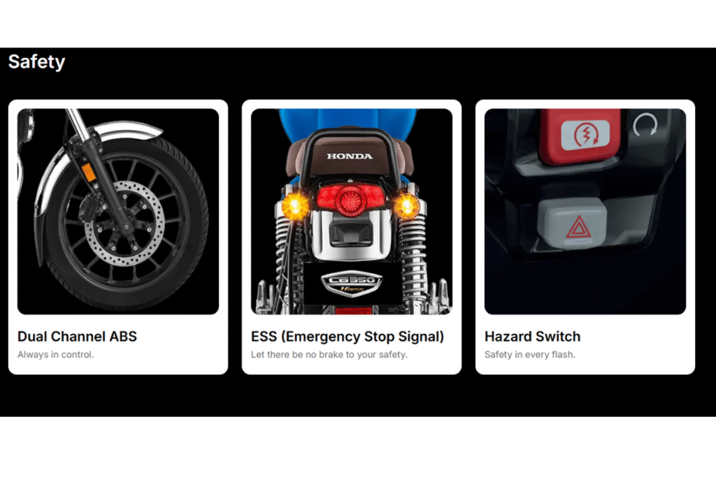 Honda H’ness CB350 का HSTC फीचर