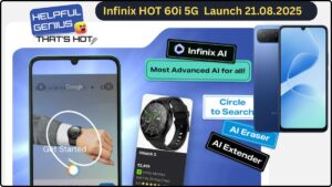 Infinix HOT 60i 5G Launch India – Sleek Design with Quad Colors