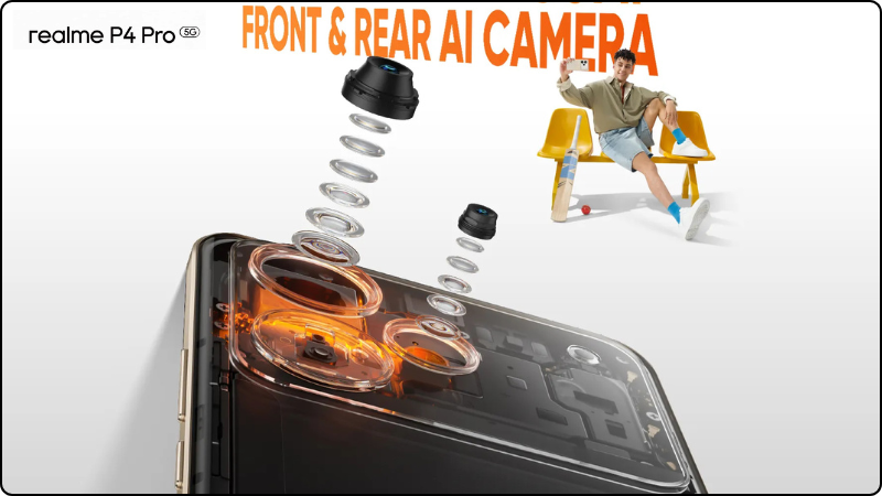Realme P4 pro 5G 50MP triple rear camera