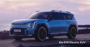 Kia EV9 Electric SUV का futuristic design और premium look
