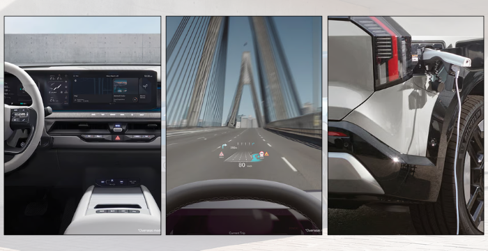 Kia EV9 में advanced technology और smart connectivity फीचर्स