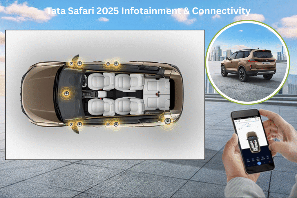Tata Safari 2025 26.03 cm Harman Infotainment System