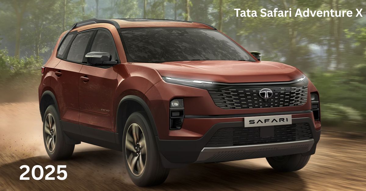 Tata Safari 2025 Front View with Stylish Design and LED DRLs